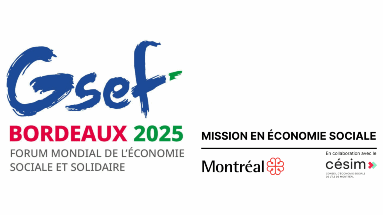Faites partie de la délégation montréalaise en économie sociale au prochain Forum mondial de l’économie sociale à Bordeaux en France !