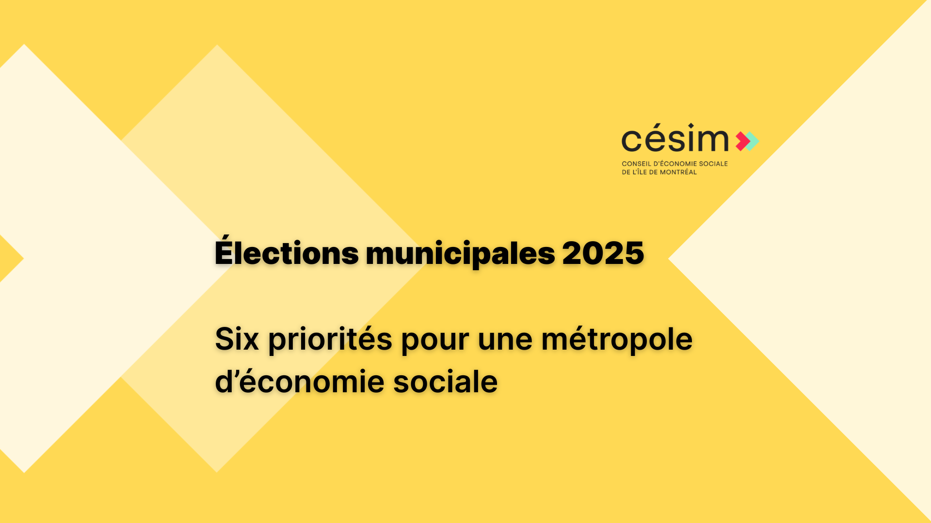 Six priorités pour une métropole d'économie sociale