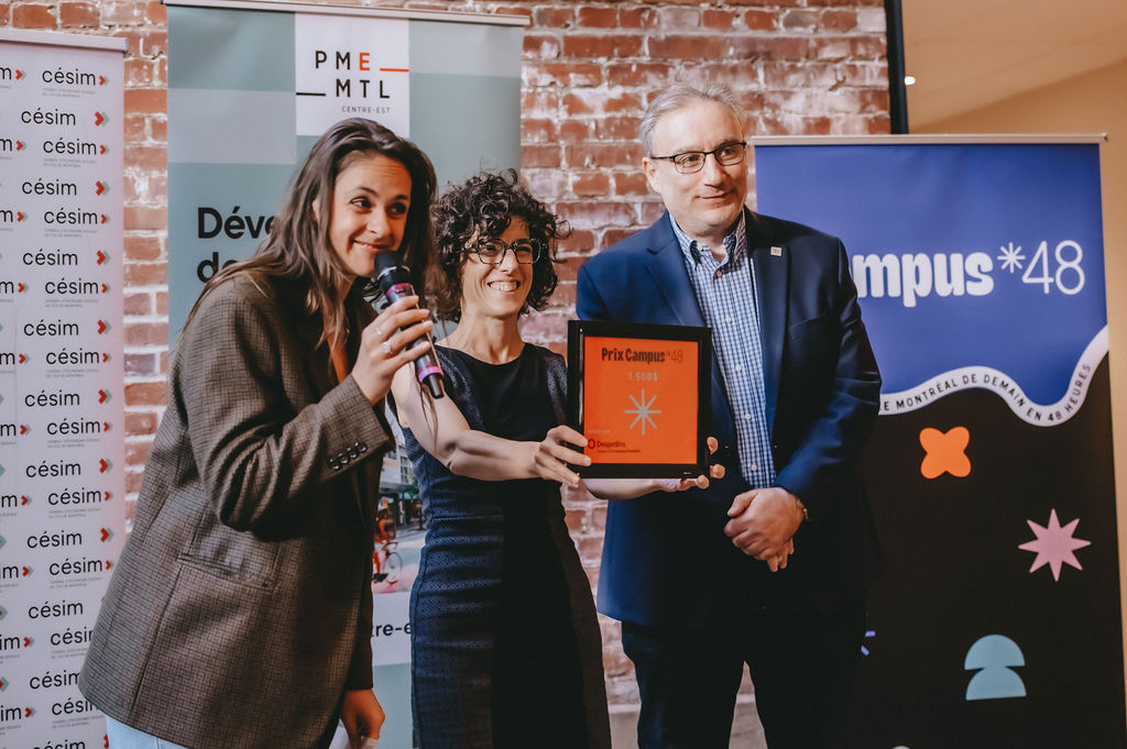 Remise d'un prix à Campus 48, édition 2025